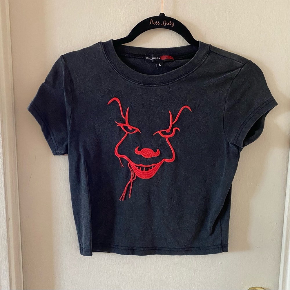 Dolls Kill X Horror It Pennywise Face Babydoll SemiC… Gem